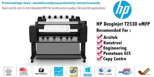 Gambar HP DesignJet T2530 Multifunction Printer