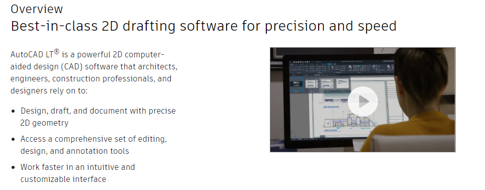 Gambar Precision 2D drafting and documentation software includes AutoCAD web and mobile apps