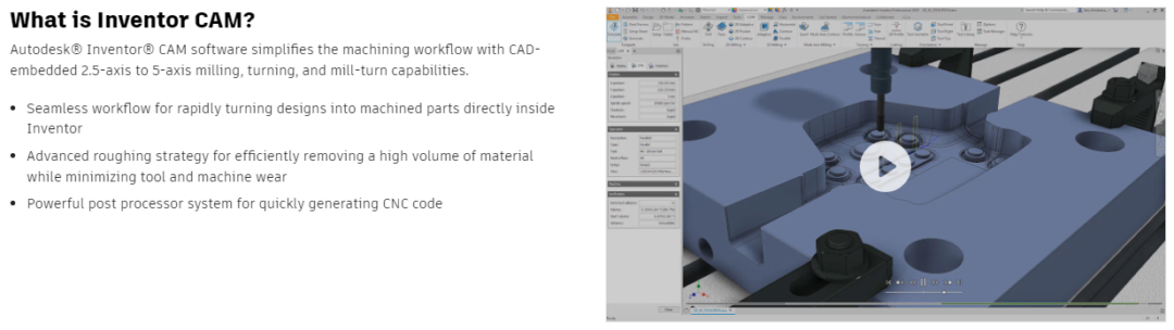 Gambar Inventor CAM: Integrated CAM software simplifies CNC programming processes
